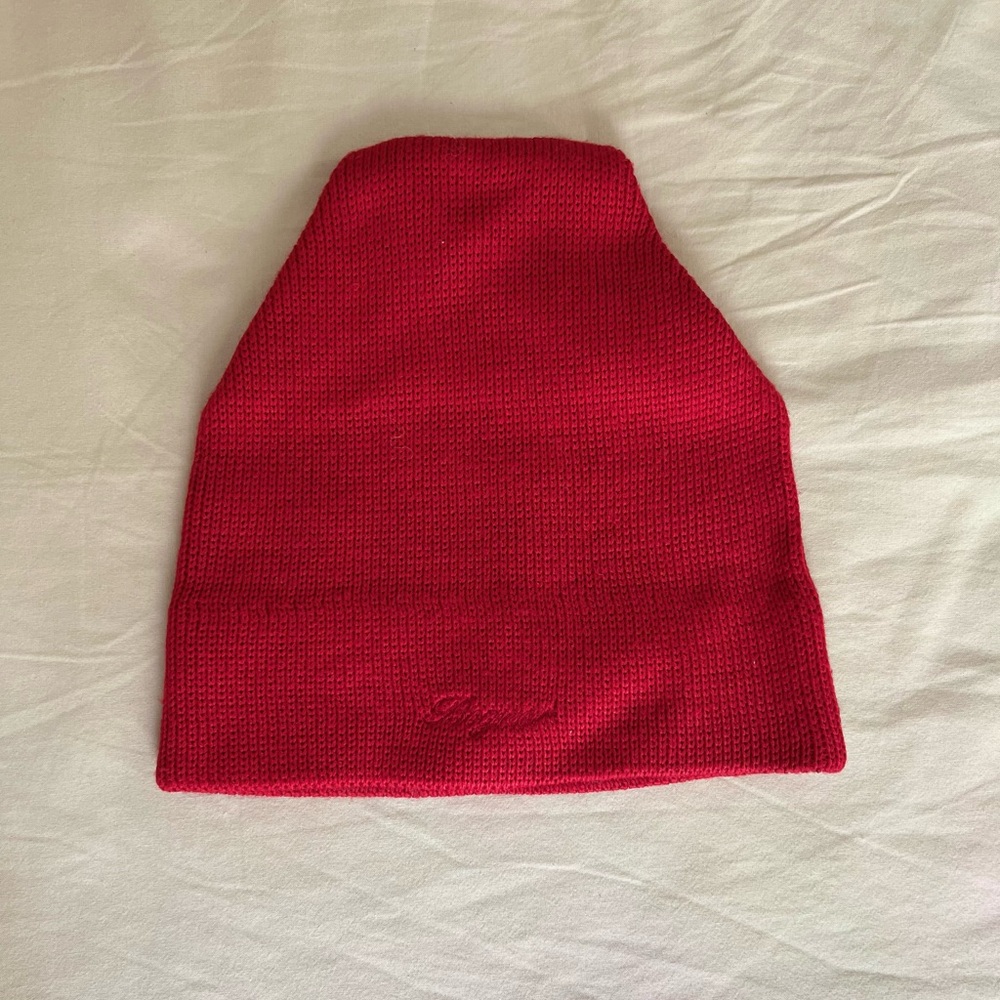 BOGNER Hat Red - cream roll -Keep your Head Toasty Warm!!